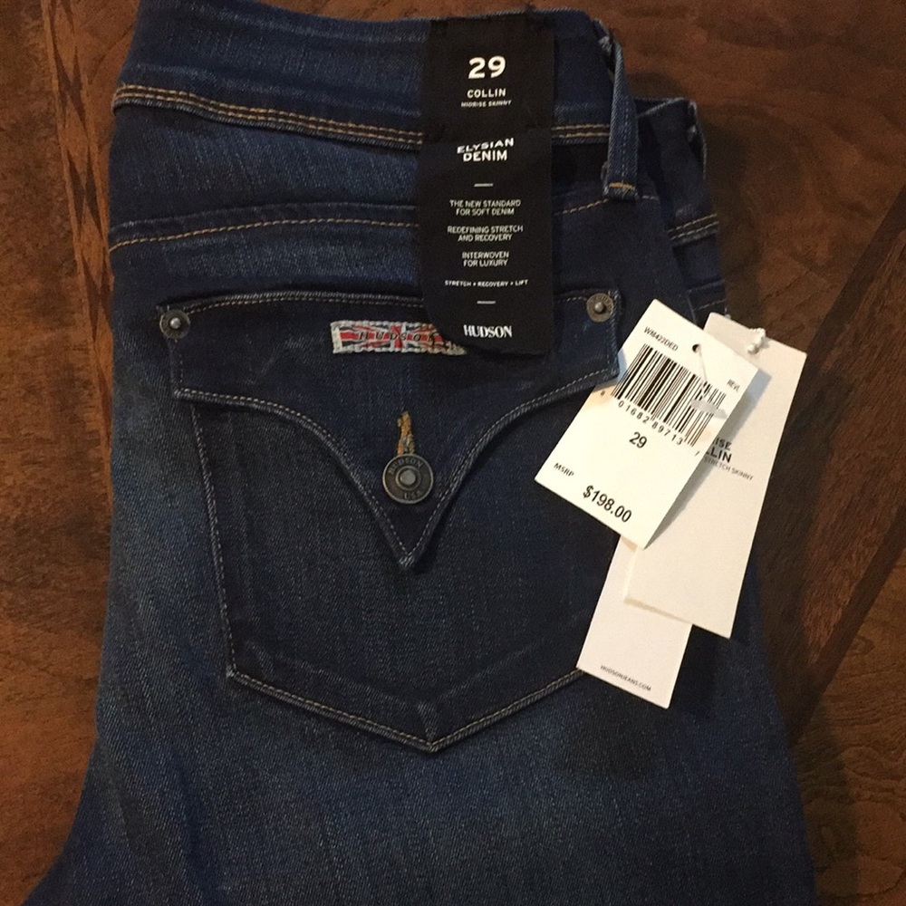 Hudson denim jeans Skinny Collin Midrise Elysian